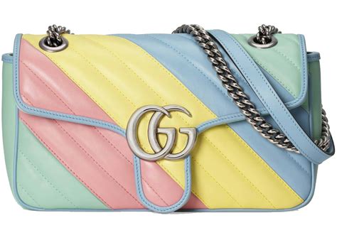 gucci bag pastel|Gucci leather shoulder bag.